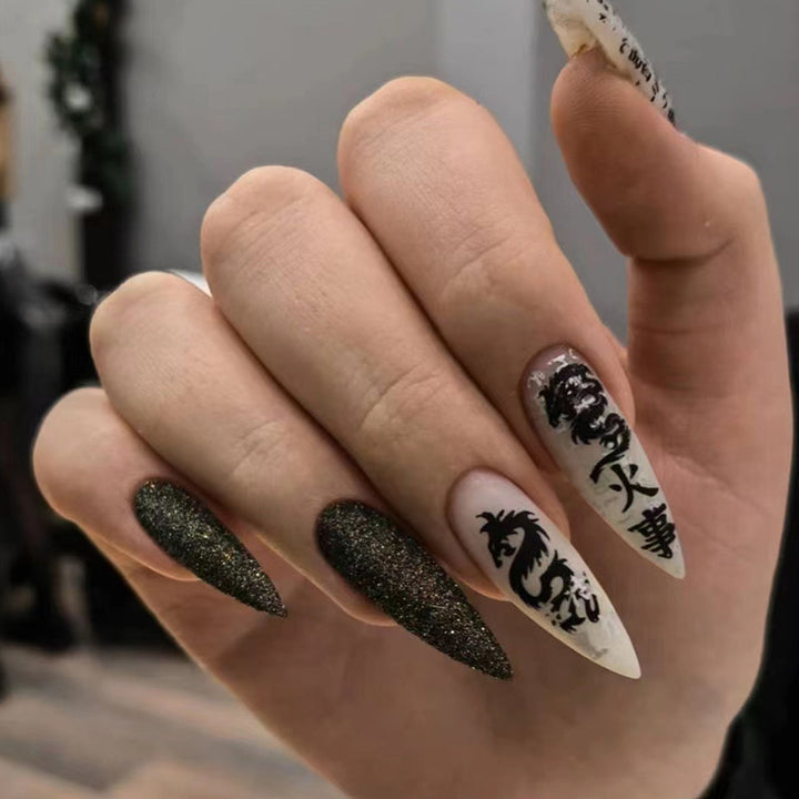 Nail art with heart and lip designs Kalsten