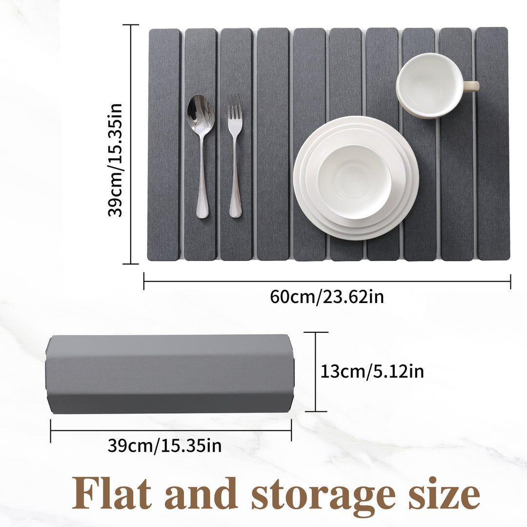 Elegant Slatted Dining Table Mat