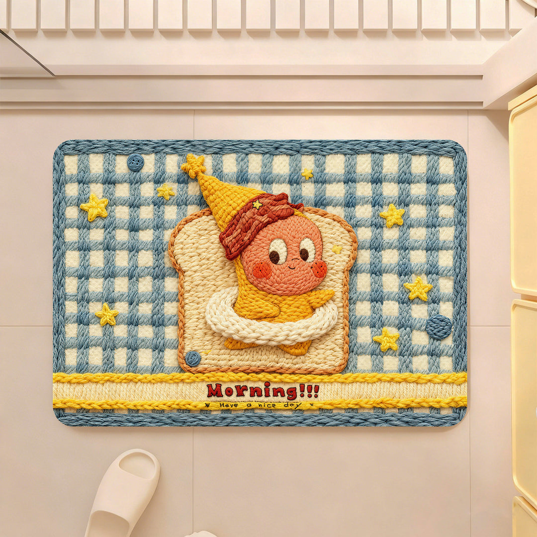 Whimsical Bakery-Themed Decorative Area Rug