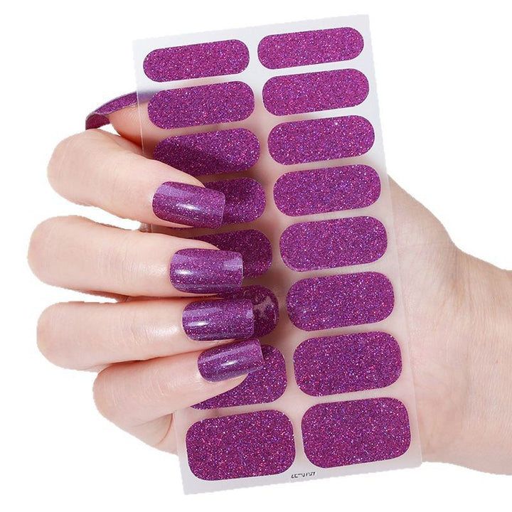 Glitter Finish Nail Wraps