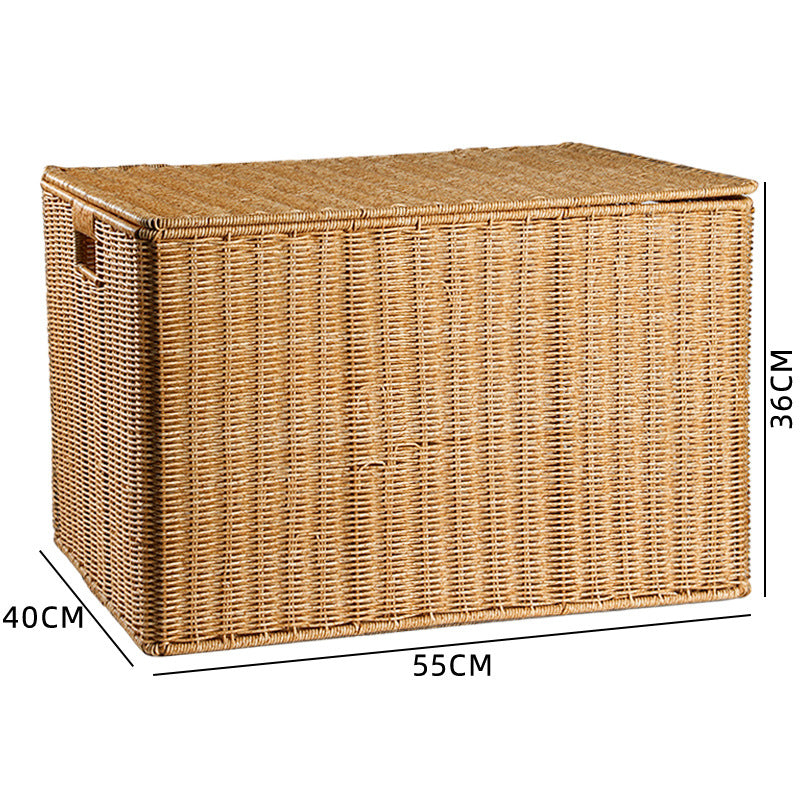 Woven Storage Chest with Lid Kalsten
