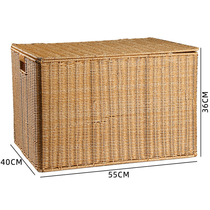Woven Storage Chest with Lid Kalsten
