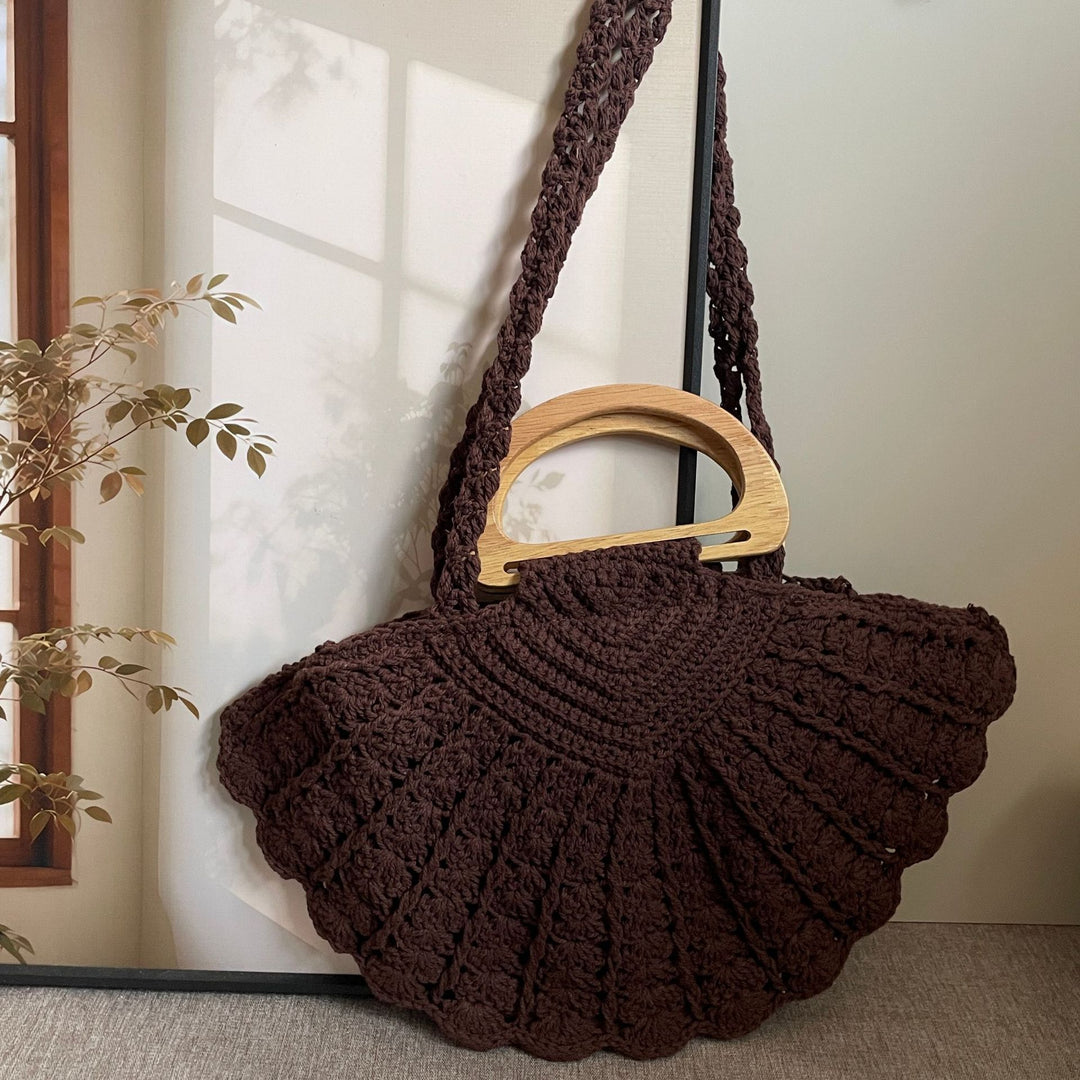 Hand-knotted Shoulder Bag Made of Cotton Kalsten