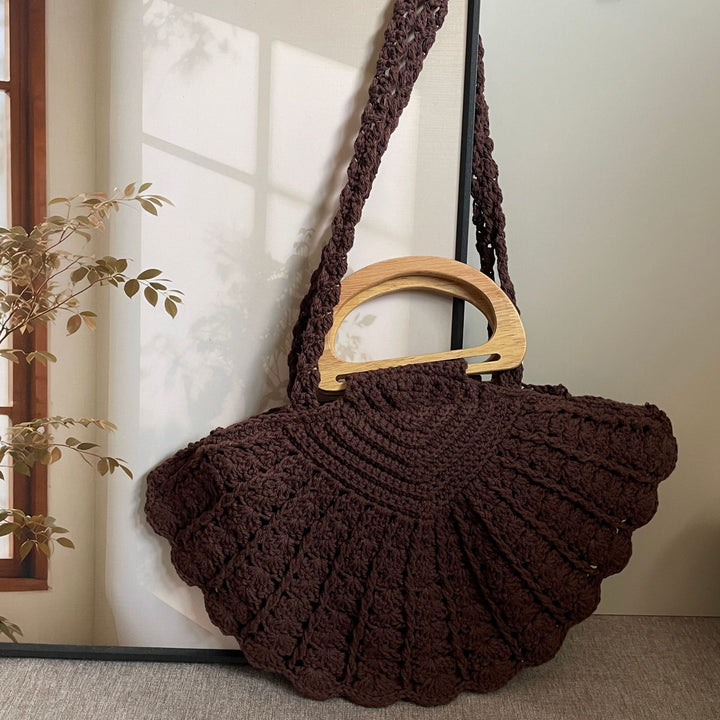 Hand-knotted Shoulder Bag Made of Cotton Kalsten