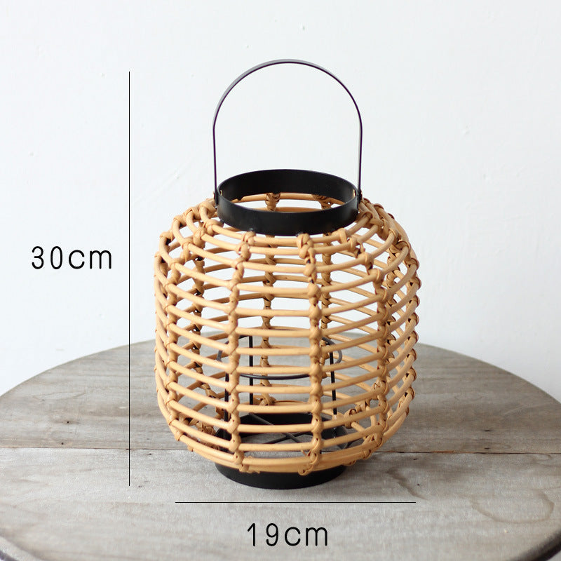 Handcrafted rattan lamp Kalsten