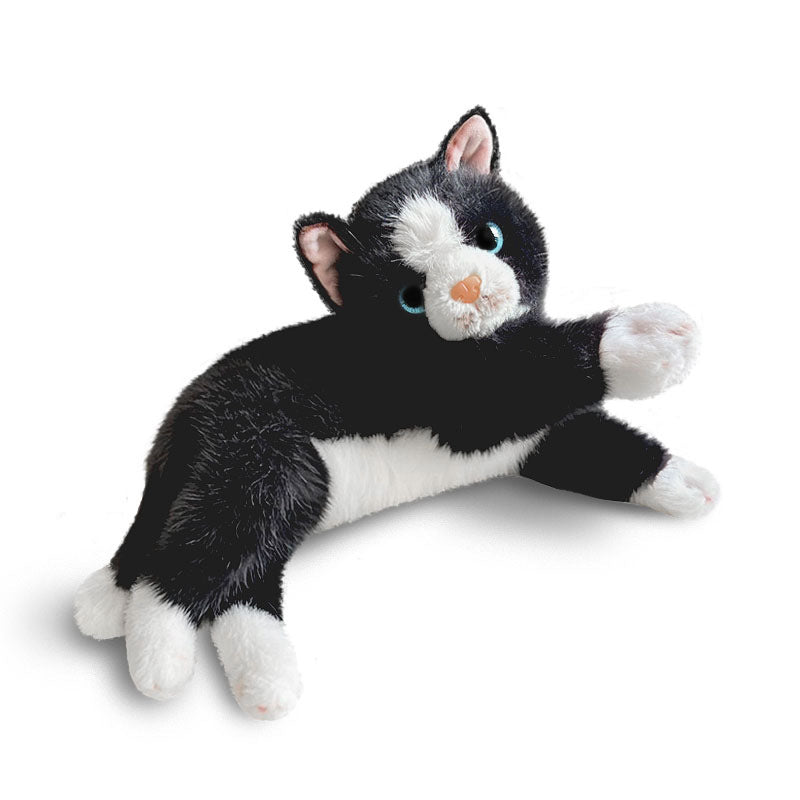 Realistic Stretch-Profile Orange Tabby Plush Lounger Kalsten