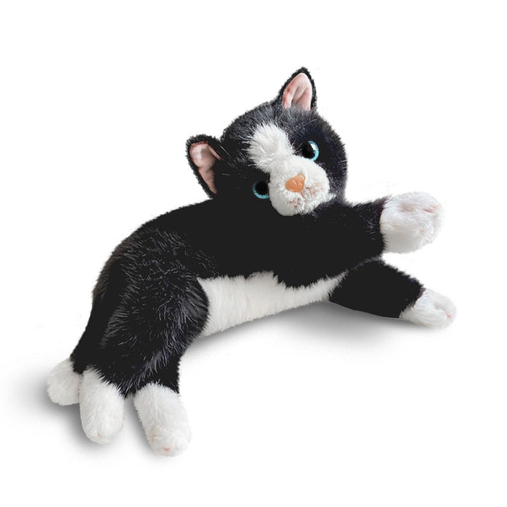 Realistic Stretch-Profile Orange Tabby Plush Lounger Kalsten