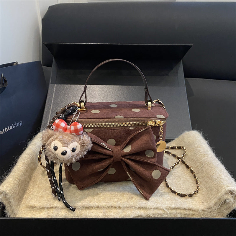 Playful Bow-Accent Mini Handbag