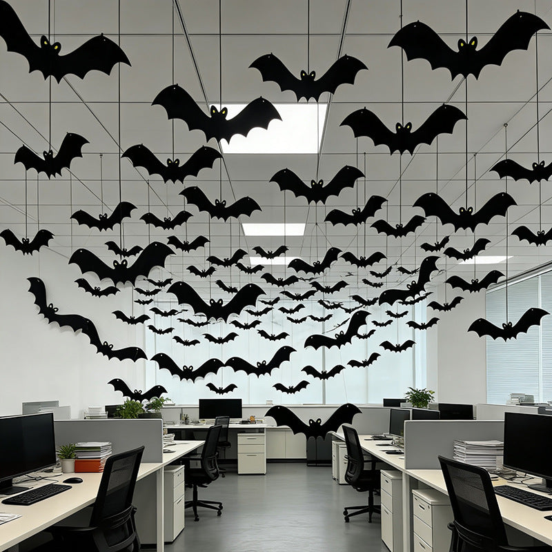 Wall decoration with Halloween bats