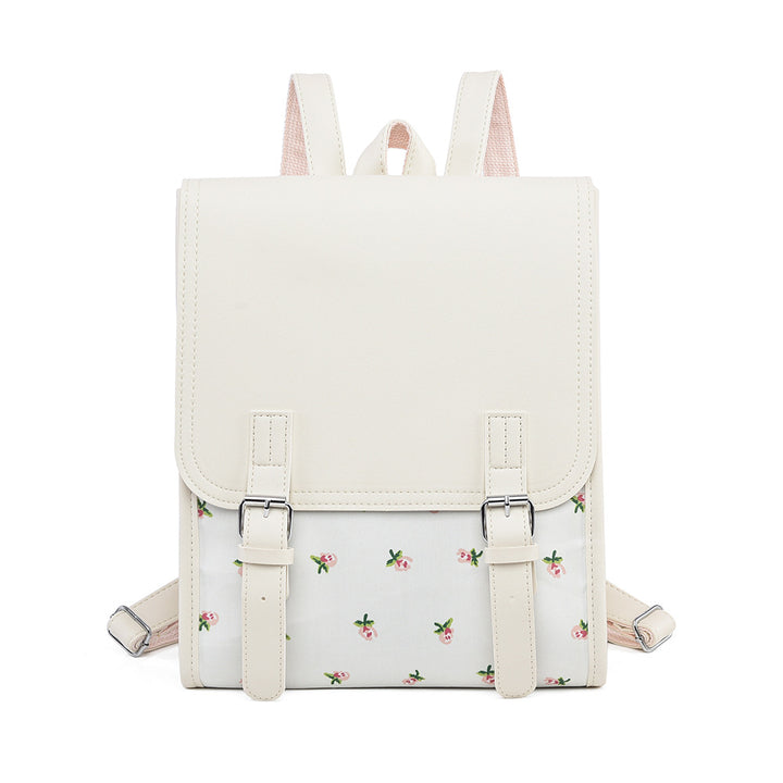 Floral Print Structured Backpack Kalsten