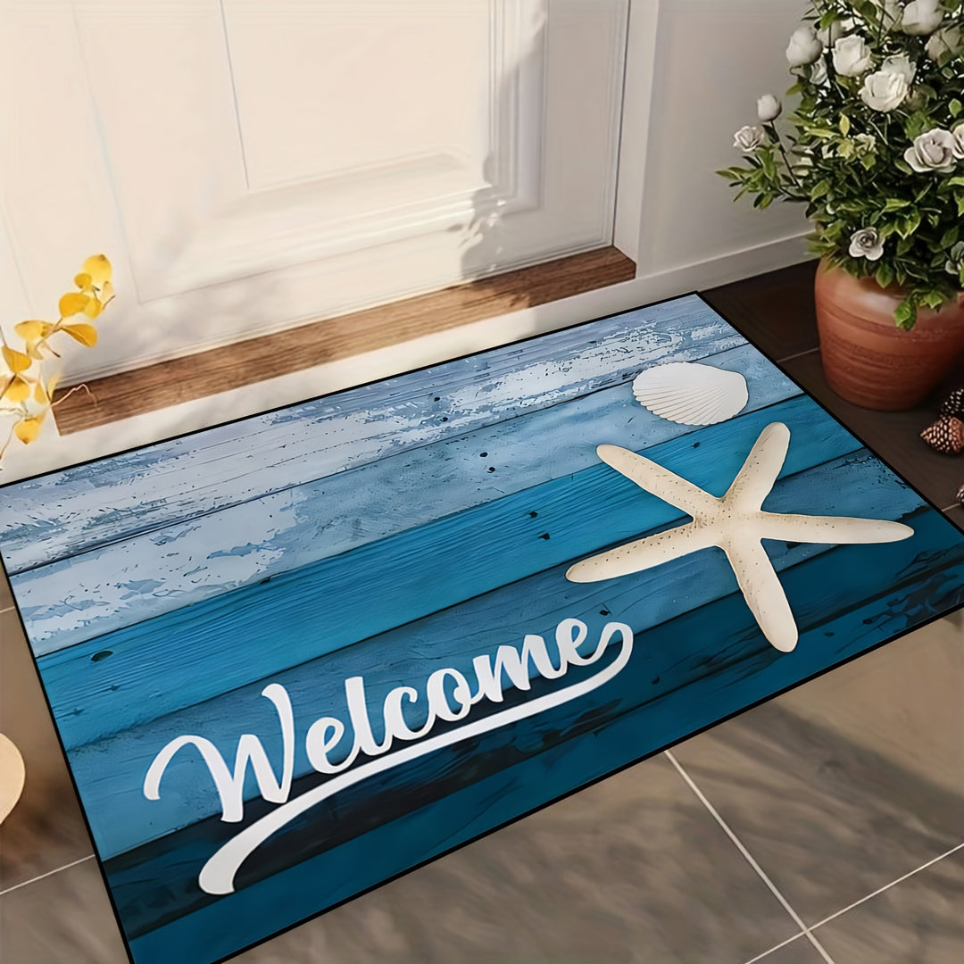 Aquatic-Themed Bath Mat Kalsten