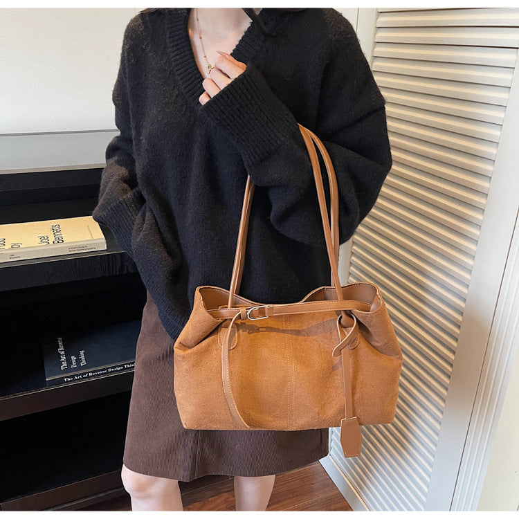 Luxe Suede Tote Bag Kalsten