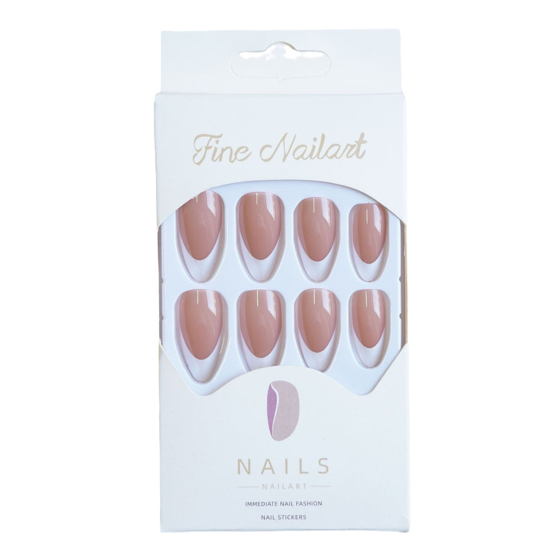 Elegant Coffin-Shaped Press-On Nails