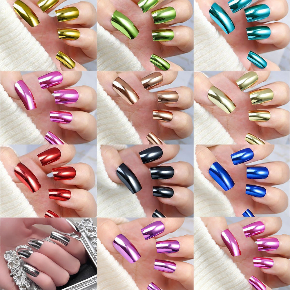 Metallic Polish Press-On Nail Set Kalsten