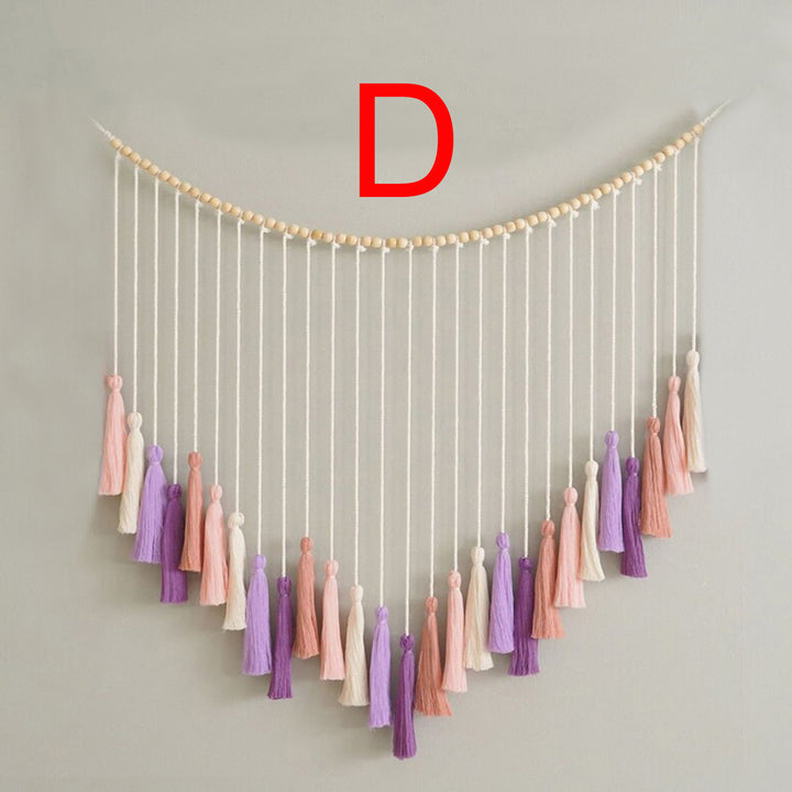 Decorative Macrame Wall Hanging with Tassels Kalsten