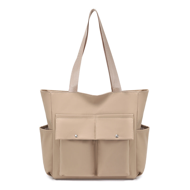 Spacious Dual-Pocket Tote Bag Kalsten