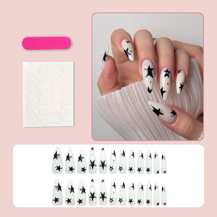 Stylish star design fake nails Kalsten