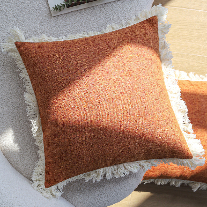 Rectangular sofa cushion cover in linen look Kalsten