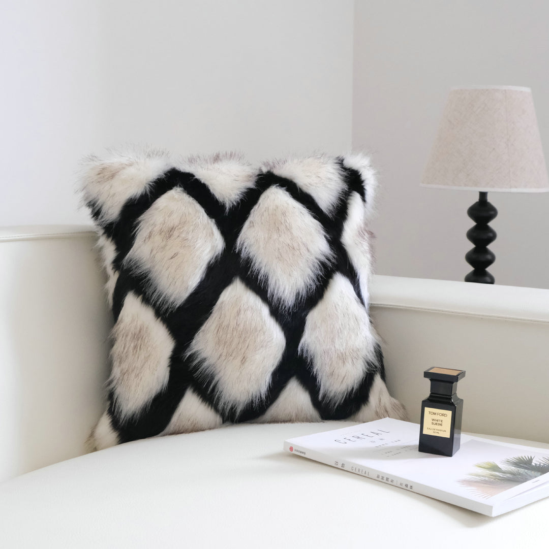 Decorative Faux Fur Accent Pillow