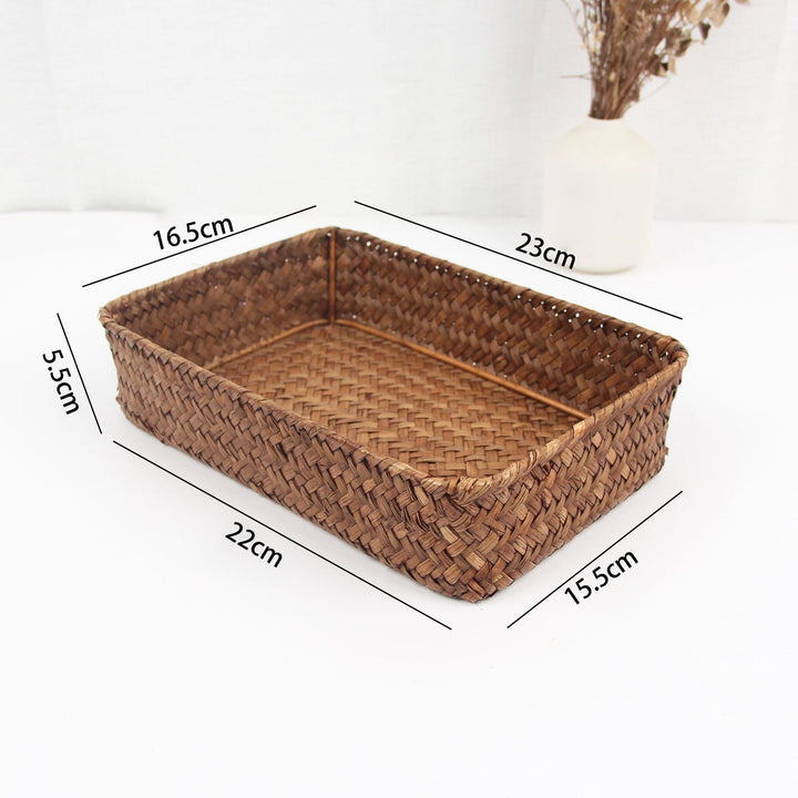 Woven Rectangular Storage Basket