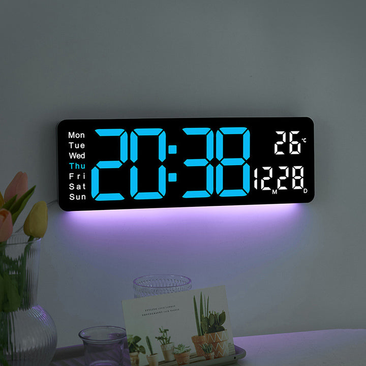 Digital LED Alarm Clock with Temperature and Day of the Week Display Kalsten