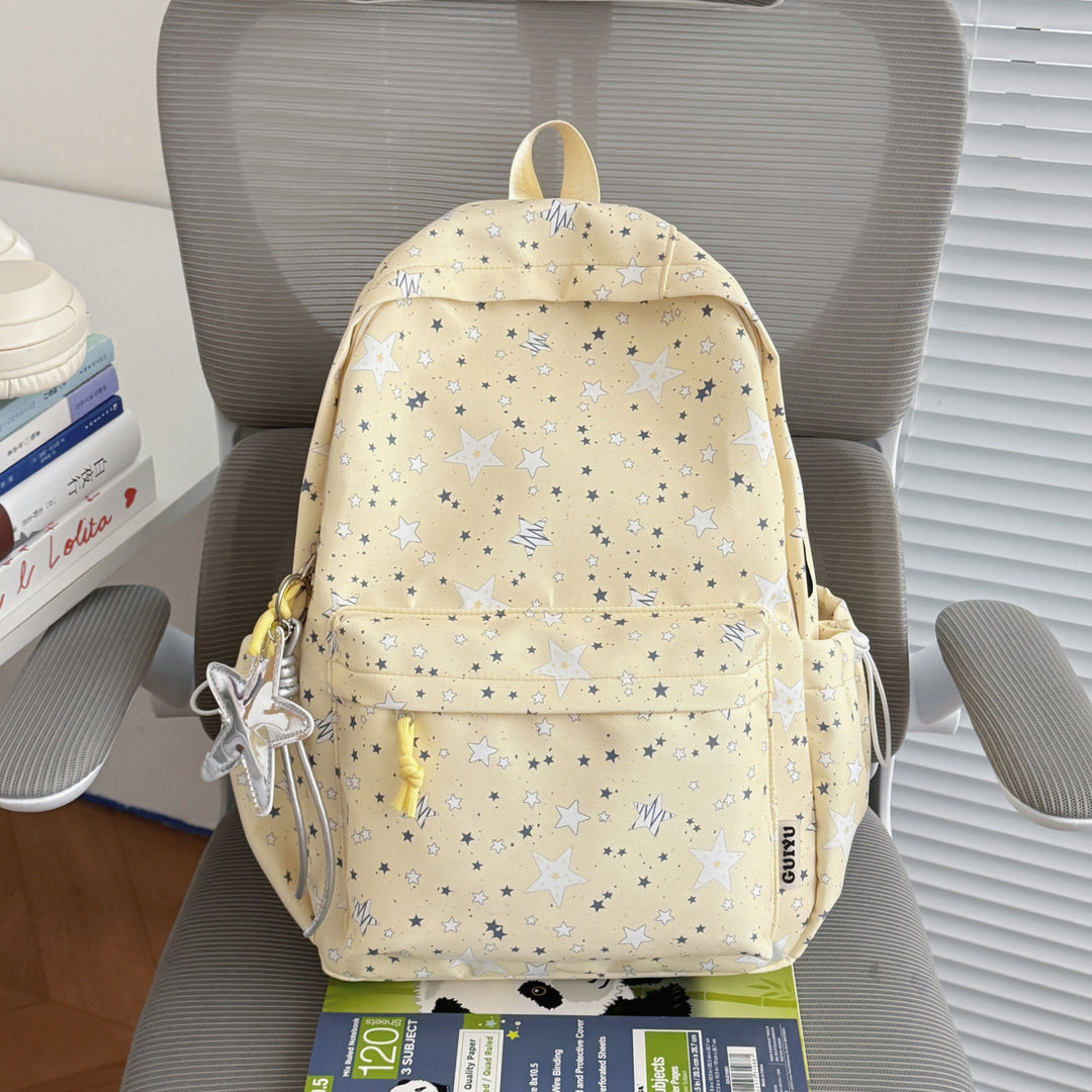 Stylish Star-Patterned Backpack