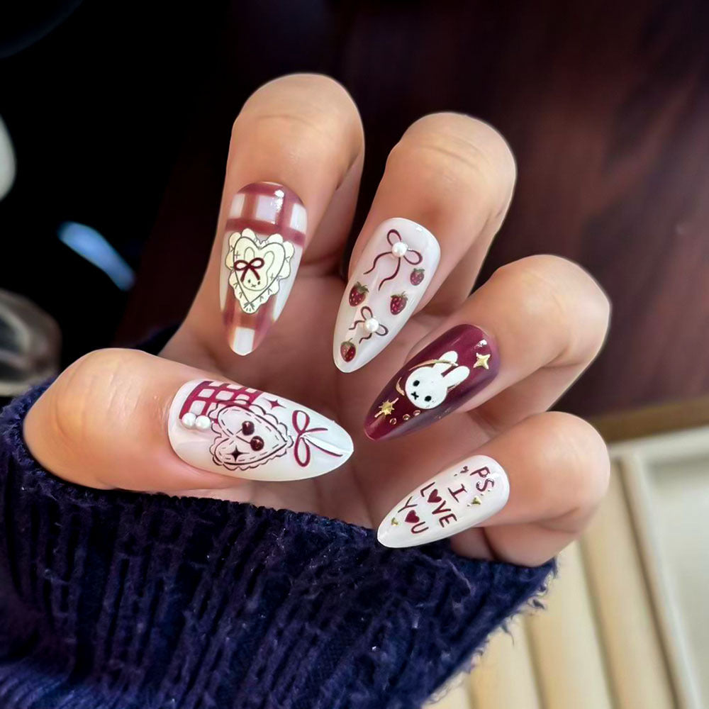 Whimsical Cartoon Press-On Nails Kalsten
