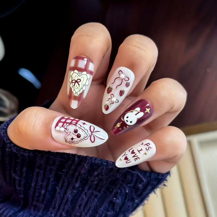 Whimsical Cartoon Press-On Nails Kalsten