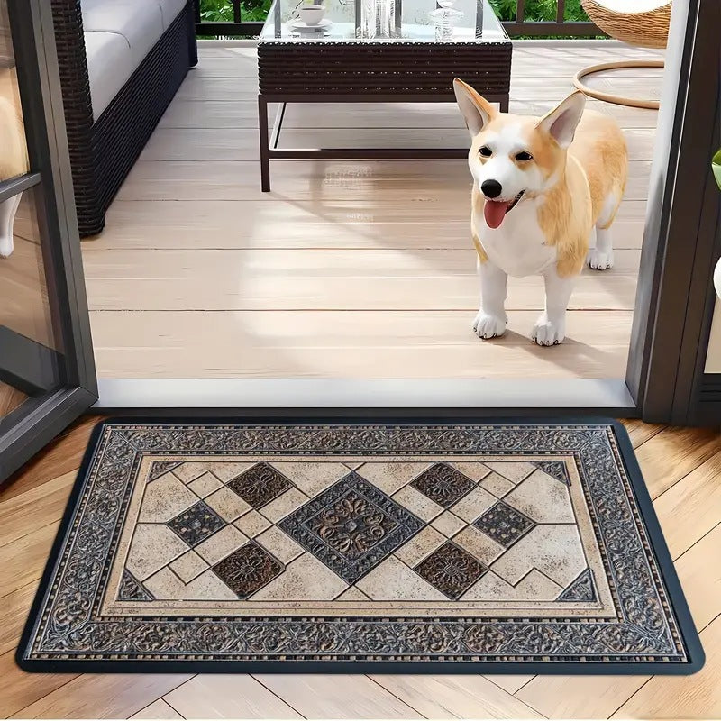 Decorative Stone-Look Entrance Mat