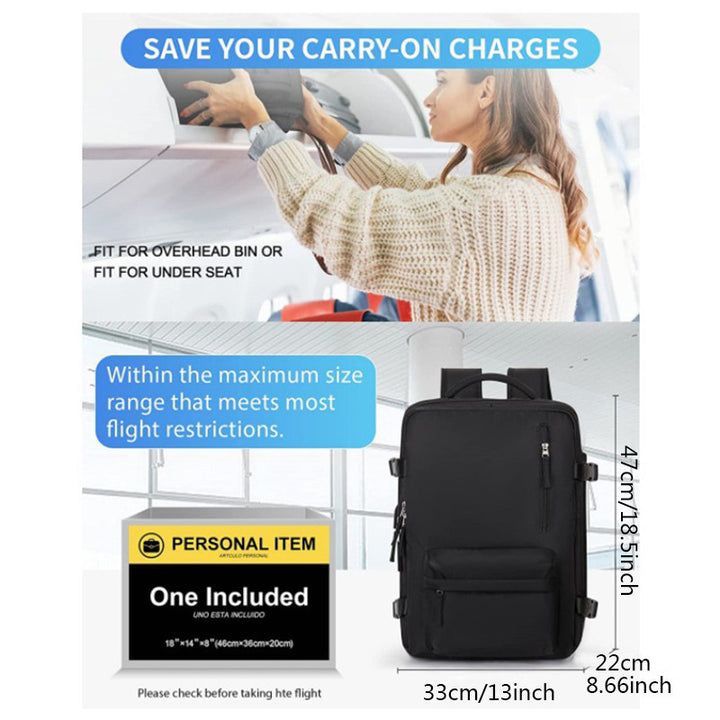 Multifunctional Travel Backpack with Insulated Laptop Compartment Kalsten