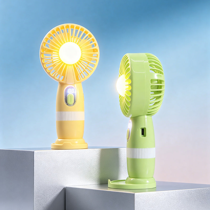 Women's portable mini fan with built-in LED light Kalsten