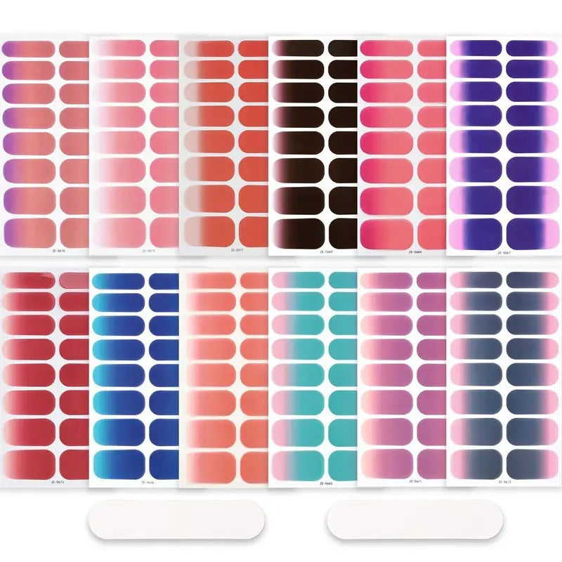 Gradient Gel Nail Wraps