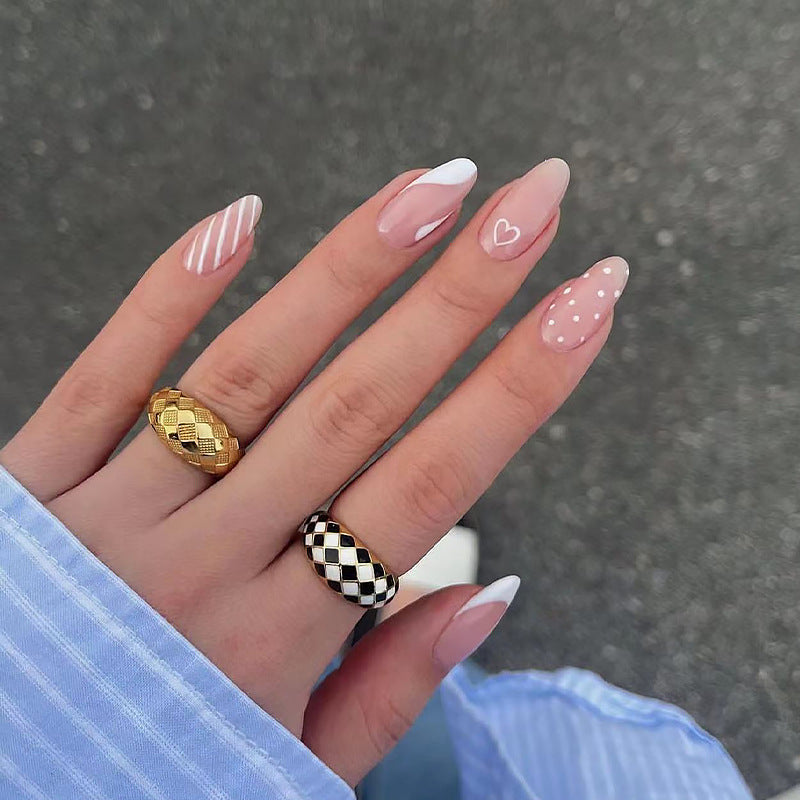 Artificial nail set with unique patterns Kalsten