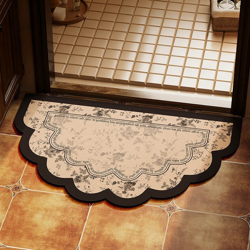 Elegant Floral Design Area Mat
