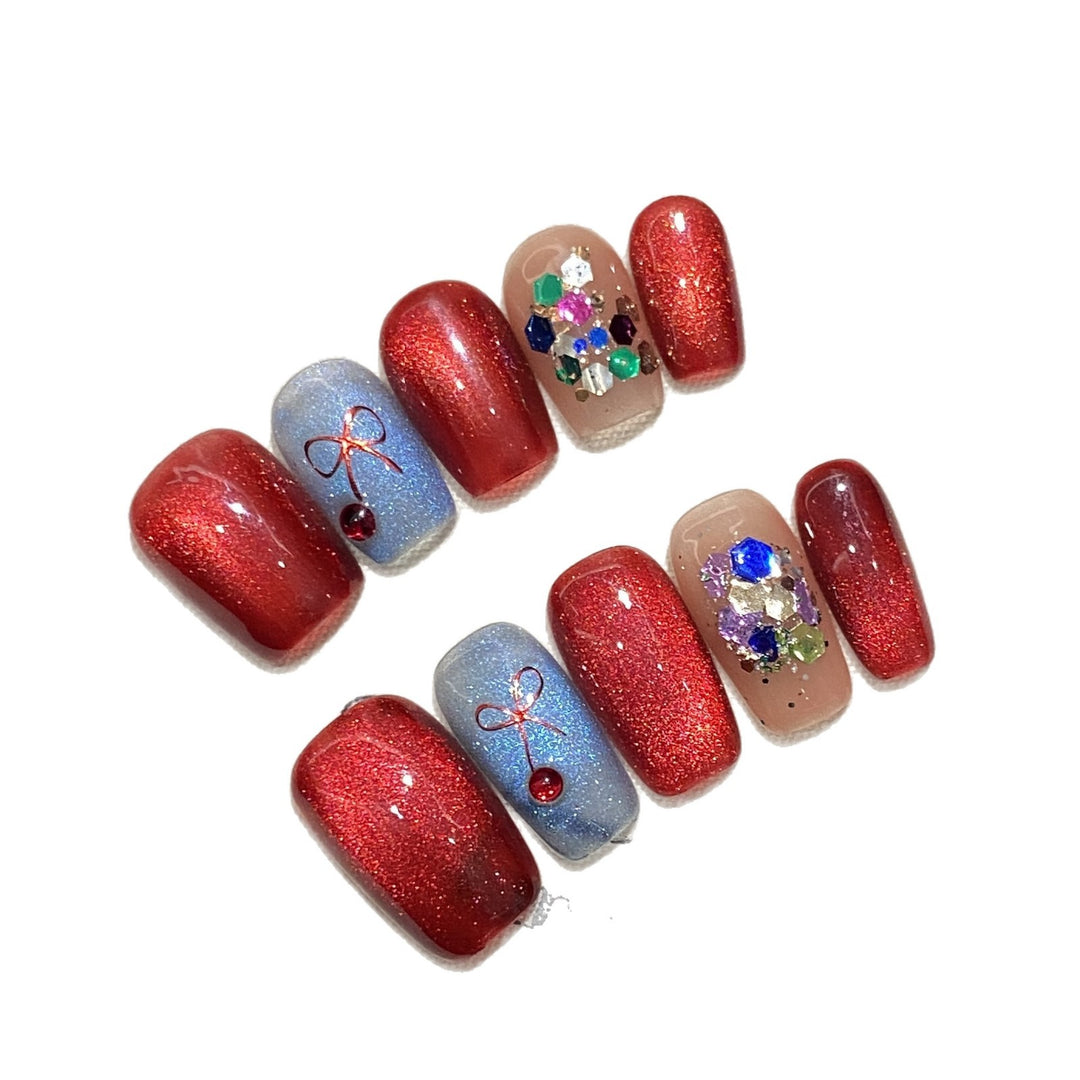 Creative Decorative Press-On Nail Art Set