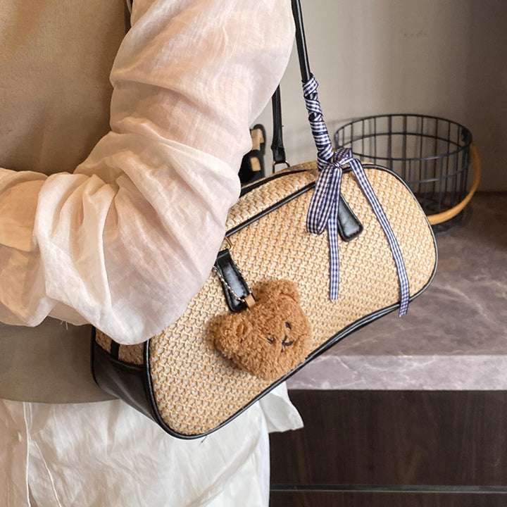 Cute Woven Straw Shoulder Bag