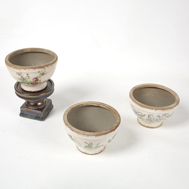 Floral Ceramic Planter Kalsten