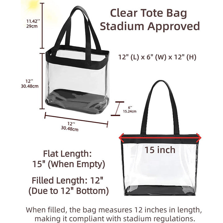 Transparent tote bag with removable interior compartment Kalsten
