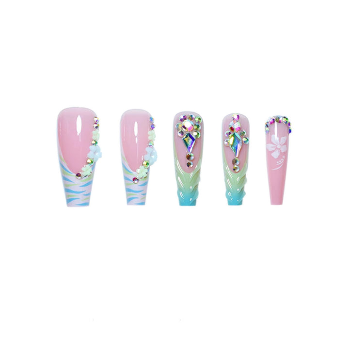 Premium Decorative Press-On Nail Art Kalsten