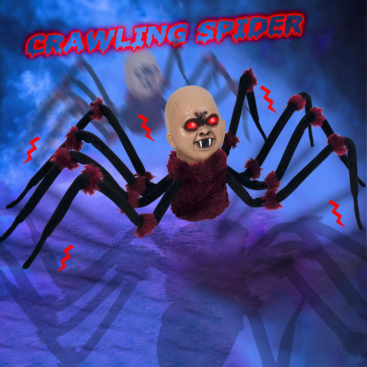 Creepy Animated Baby Spider Decoration Kalsten