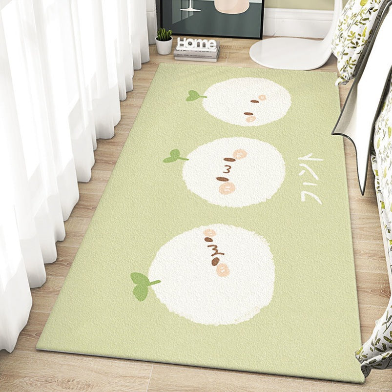 Elegant Floral Design Bathroom Runner Rug