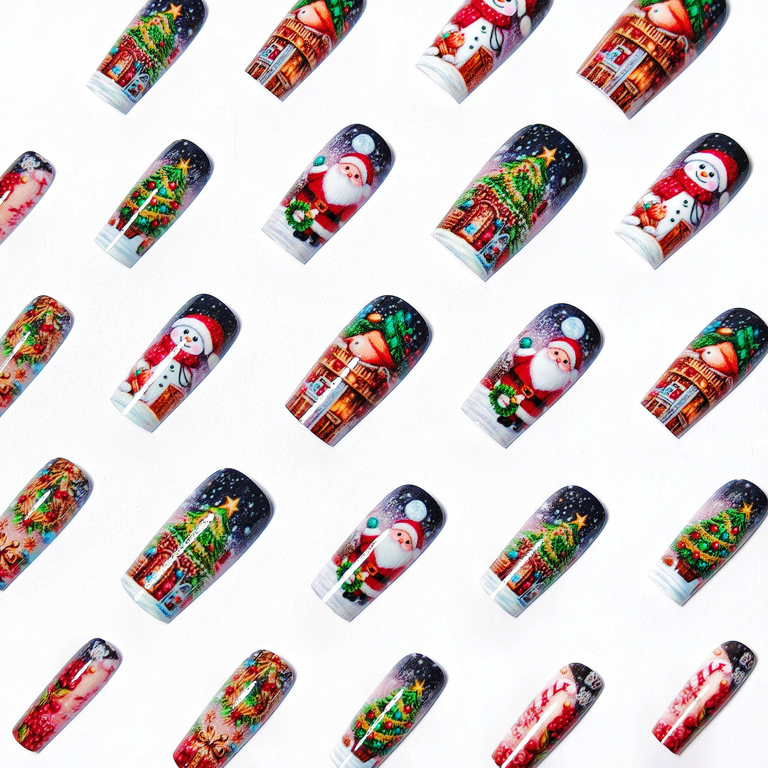 Festive 3D Holiday Nail Art Kalsten