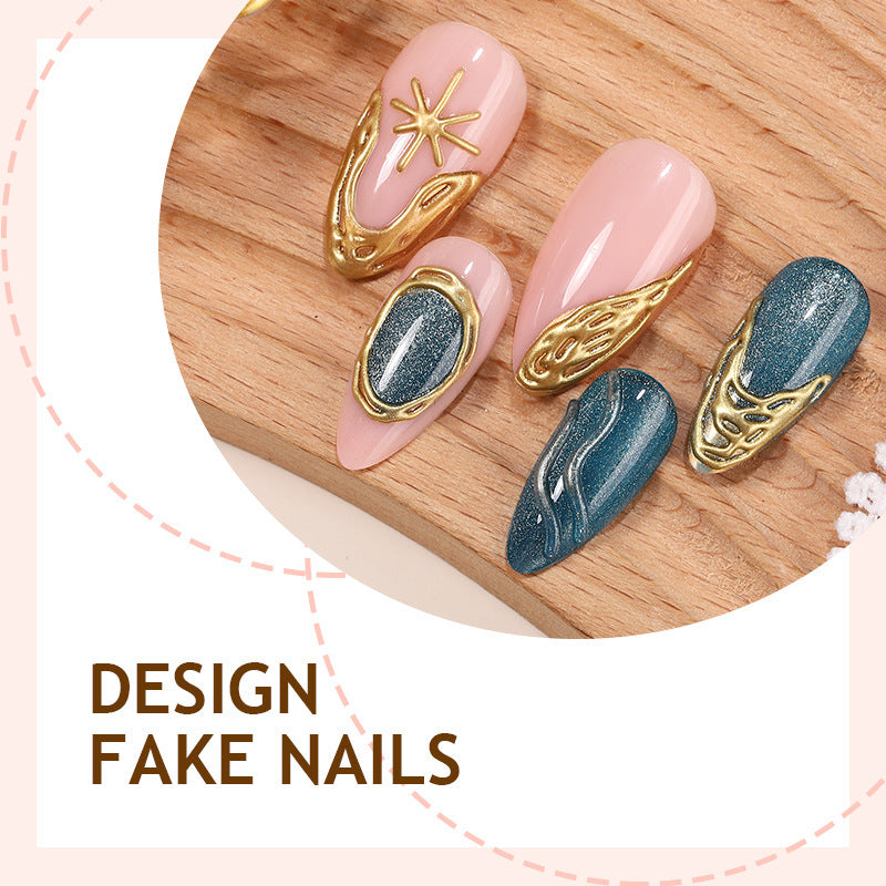 Artificial nail set with elegant 3D embellishments Kalsten