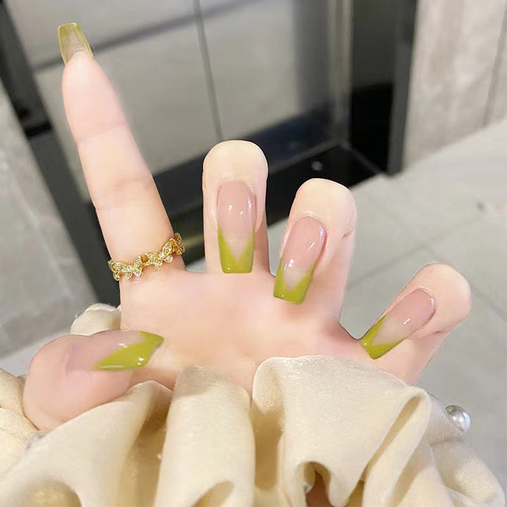 Artistic nail extensions with fresh summer design Kalsten