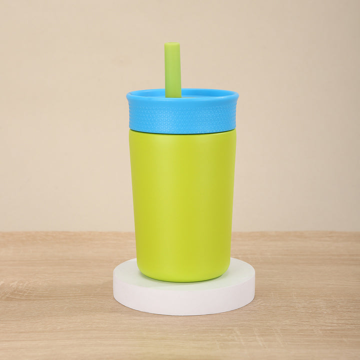 Ladies Insulated Drinking Bottle with Silicone Lid and Straw Kalsten