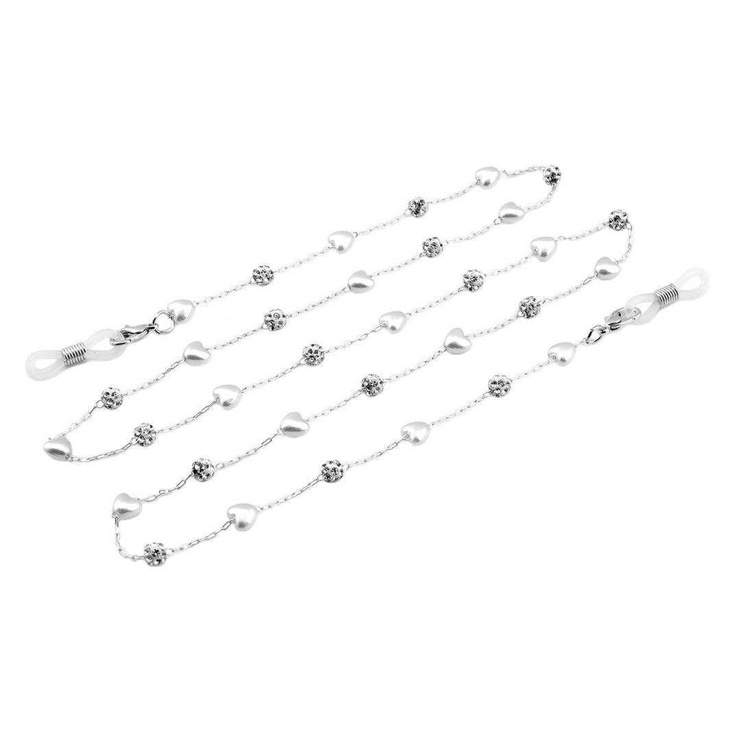 Elegant Crystal and Pearl Eyewear Chain Kalsten