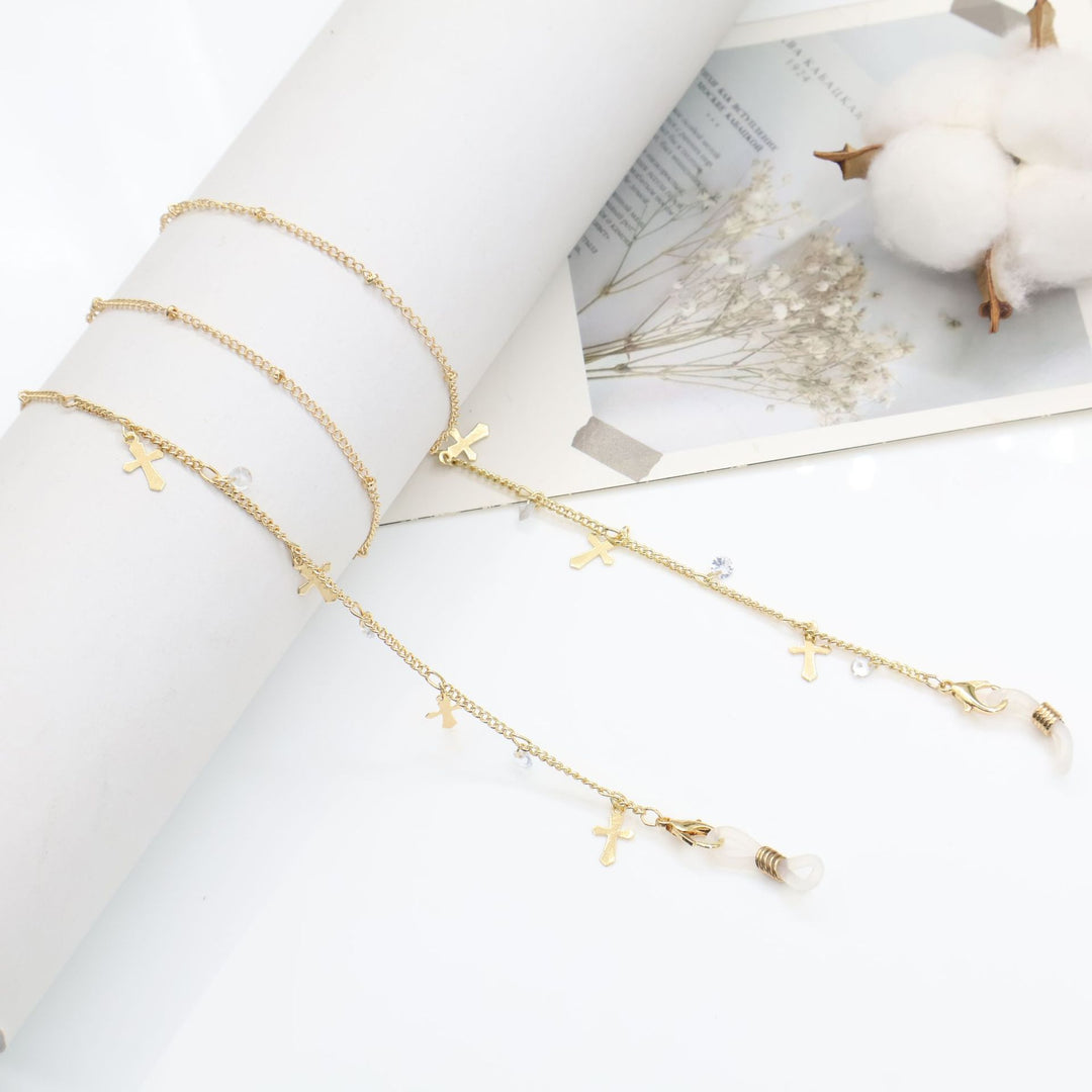 Cross-Embellished Eyewear Chain Kalsten
