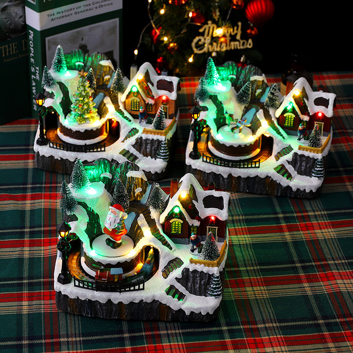 Christmas village with lights Kalsten