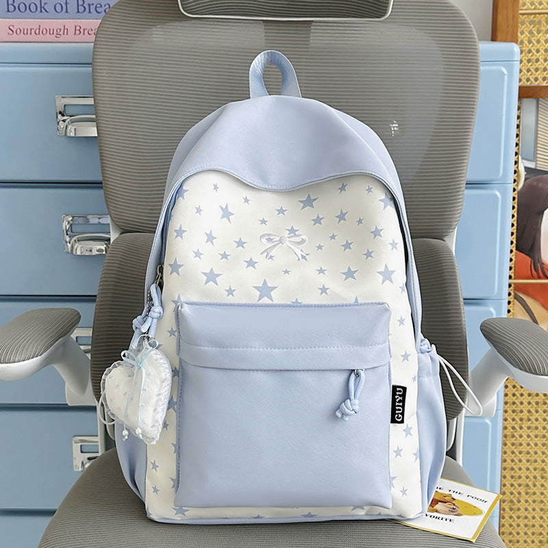 Cartoon-Themed Star-Patterned Backpack Kalsten