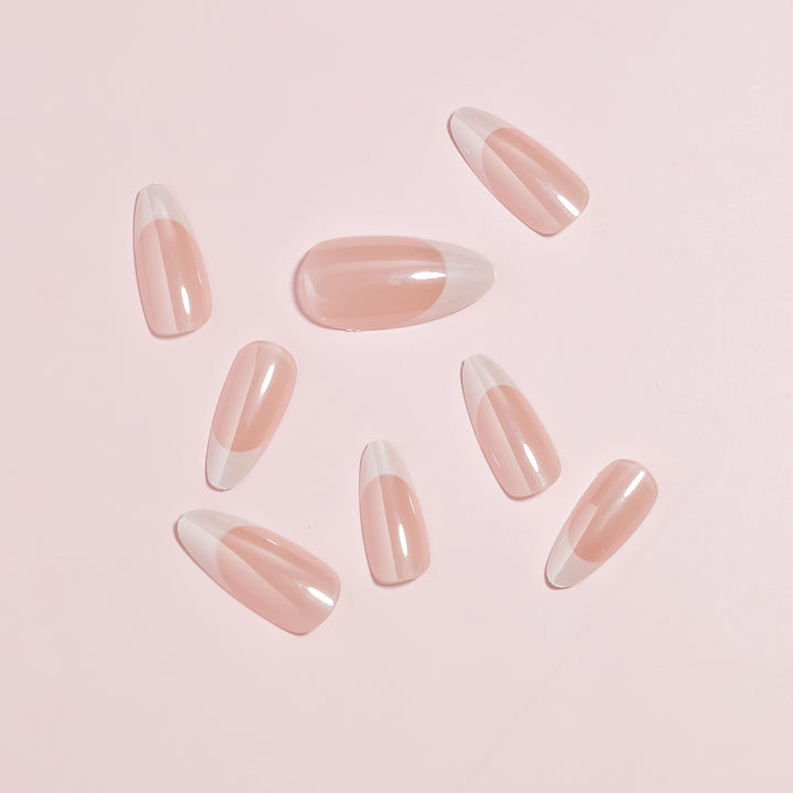 Elegant French Tip Nail Art Set Kalsten